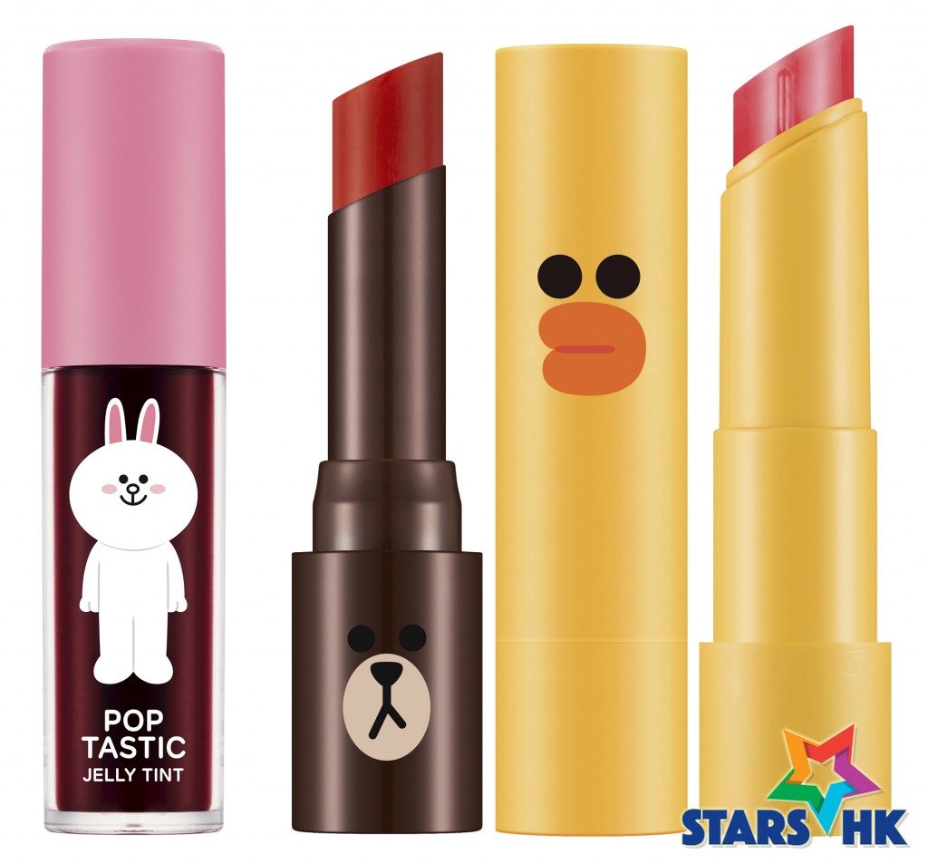 奇妙啫喱唇液Poptastic Jelly Tint　６色　$98 #Sweet Pink #Club Red #Hot Coral #Shocking Orange #Salsa Red #Maple Latte 啞色唇膏Matt Lip Rouge SPF 17 ４色　各$128 #MBR 01 Maple Latte #MRD 02 Salsa Red #MRD 03 Bloody Wine #MRD 01 High Heels 水漾亮麗唇膏Glossy Lip Rouge SPF 13 ４色　$128 #GCR02 Miss Holic #GRD01 Dew Drop #GPK03 Wanna Pink #GPK01 Flower Doll 柔潤盈彩潤唇膏Coloring Tint Balm　4色　$98 #Love to you酷愛鮮紅 #Sweet to you甜蜜粉紅 #Happy to you樂天桃紅 #Joy to you快樂鮮橙 