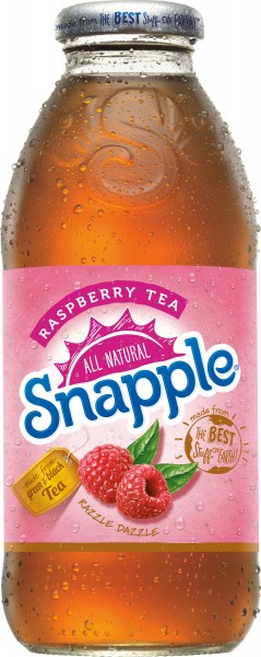 Snapple 全新紅桑子茶玻璃樽裝